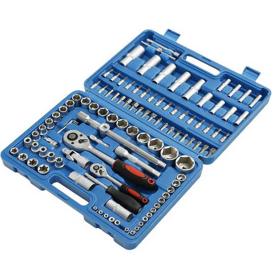 CAJA DE LLAVE DE DADOS DE 108 PIEZAS